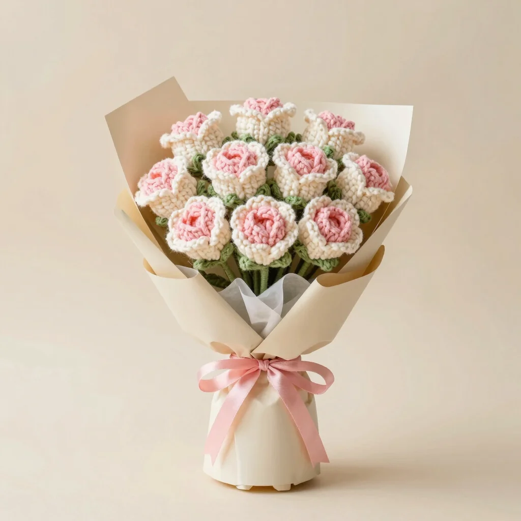 Crochet Rose Bouquet